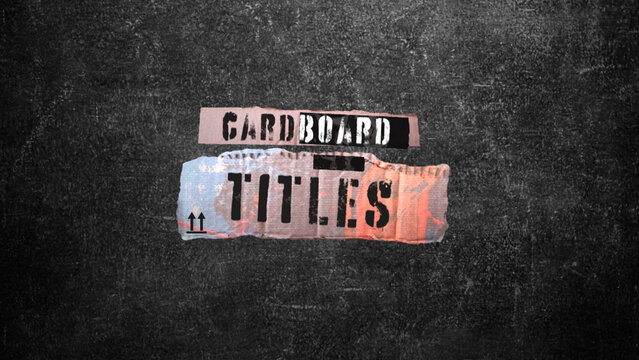 Dynamic Cardboard Titles