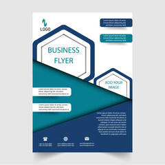 Modern corporate business flyer template.
