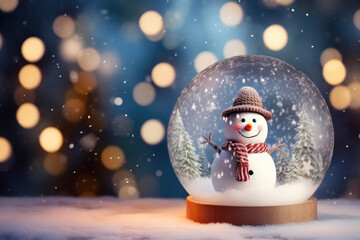 Obraz premium Holiday Cheer with Snowman Decor