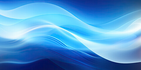 Abstract blue wave wallpaper. Created with generative AI tools