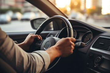 Driving in Style: Hands on the Modern Car Wheel