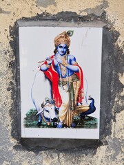 mosaic of a srikrishna, srikshnan paintings