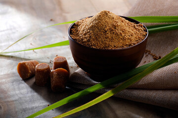 Jaggery powder, Jaggery is used as an ingredient in sweet and savoury dishes in the cuisines of...