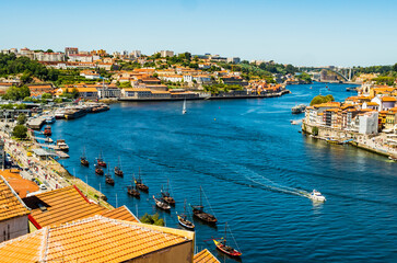 Picturesque view of Porto nestled on the banks of Douro river, Portugal
- 646072490