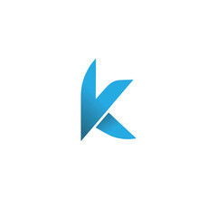 Modern K Symbol, K sign vector illustration, 3D K logo for branding Unique K emblame