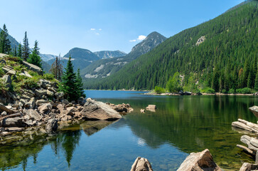 lake in the mountains