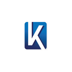 Modern K Symbol, K sign vector illustration, 3D K logo for branding Unique K emblame