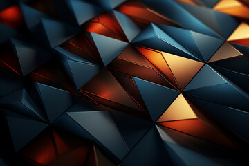 Abstract Background 3D shape wave colorful