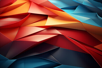 Obraz premium Abstract Background 3D shape wave colorful