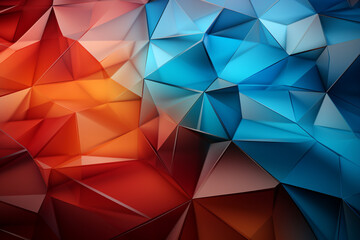Abstract Background 3D shape wave colorful