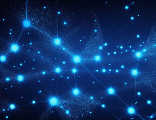 abstract connected dot representing telecommunication and connection links