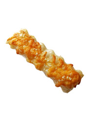 puff pastry with cheese on a white background