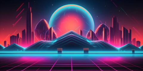 Chill Summer Beach Retrowave Vibes: Music to Relax