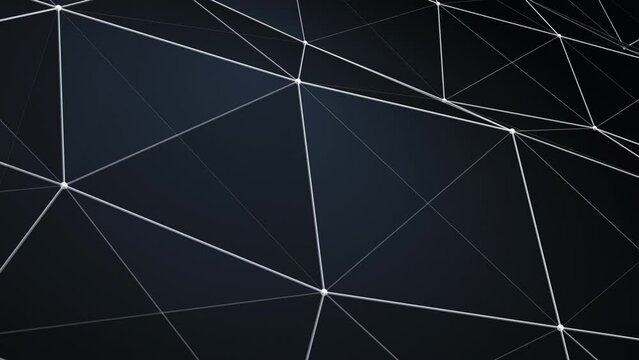 Abstract 3D animated background motion transformation white dots lines in plexus grid on light background, future innovation digital network, 4K loop slow motion live wallpaper