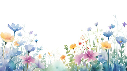 Naklejka na ściany i meble spring flowers background design