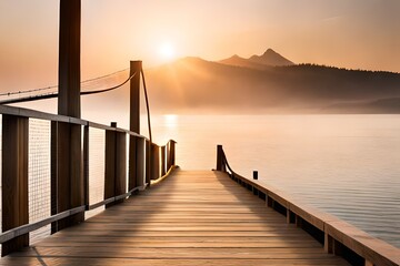 Obraz premium bridge over the river