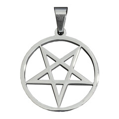 Pentogram pendant. Occult accessory, dark magic. Satan, Baphomet, Devil, Hades, Lilith. Accessory...