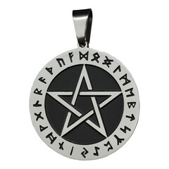 Pentogram pendant. Occult accessory, dark magic. Satan, Baphomet, Devil, Hades, Lilith. Accessory...