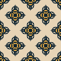 Classic Pattern Ornament. Seamless Geometric Pattern for Design, Wallpaper, Fashion Print, Trendy Decor, Home Textile, Retro Decor. Vector.