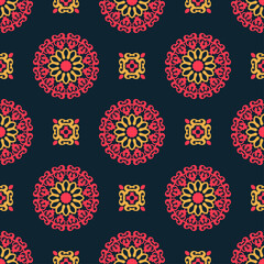 Classic Pattern Ornament. Seamless Geometric Pattern for Design, Wallpaper, Fashion Print, Trendy Decor, Home Textile, Retro Decor. Vector.	
