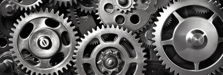 Gears and cogwheels Generative AI.