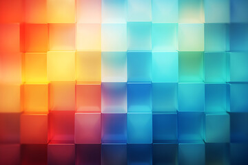 Fototapeta premium AI Generated, multi-colored abstract background, smooth lines, waves, rainbow color,