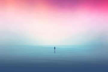 AI Generated, multi-colored abstract background, smooth lines, waves, rainbow color,