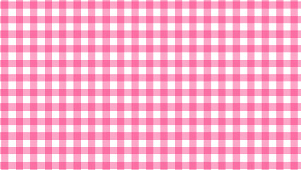 Pink plaid fabric texture as a background
