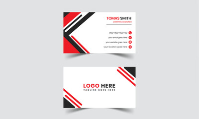Naklejka na ściany i meble Creative modern and professional outstanding business card and visiting card design