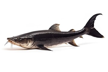 Naklejka premium A Catfish lying on the ground in a serene and peaceful manner created with Generative AI technology