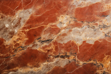 Orange Red Tan Marbling on Marble Surface - Modern Design, Generative AI