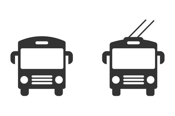 Bus and Trolleybus icon Transport vector ilustration.