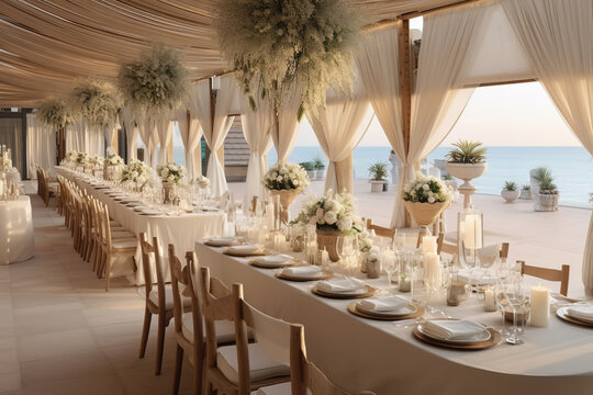 Amazing wedding venue at hotel by the sea