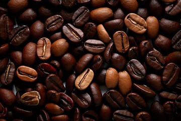 artistic rendition: assortment of coffee beans. Generative AI