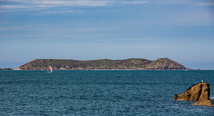 Summer Serenity: View of Ile aux Moines, Brittany, France