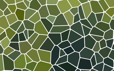 Fototapeta premium abstract vector stained-glass mosaic background - green and brown