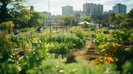 Naklejka premium Local Organic Food, Whioel Grains, Locally grown food, Organic Farm Meat, Vegetables Generative AI