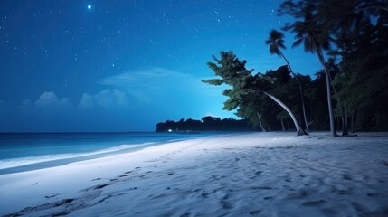 Beautiful tropical ocean coast, deserted