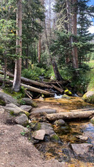 Hiking the countryside in Rocky Mountain National Park
