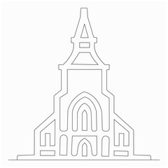 paraberusalem symbols of faithsBuilding church iconOrthodox church vector icon in simple outline style. This icon are perfect for your websites and applications.