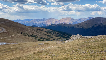 Top of Rocky Mountains at the Alpine Center in Rocky Mountain National Park
