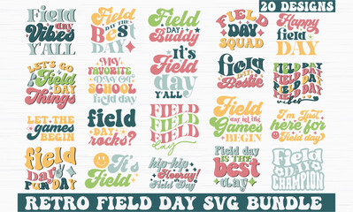 Retro Field day SVG Bundle