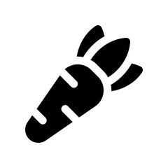 carrot solid icon. vector icon for your website, mobile, presentation, and logo design.