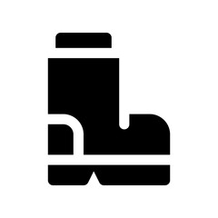 boot solid icon. vector icon for your website, mobile, presentation, and logo design.