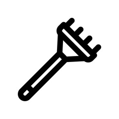 rake line icon. vector icon for your website, mobile, presentation, and logo design.