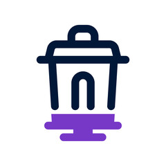 streetlamp dual tone icon. vector icon for your website, mobile, presentation, and logo design.