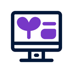 monitoring dual tone icon. vector icon for your website, mobile, presentation, and logo design.