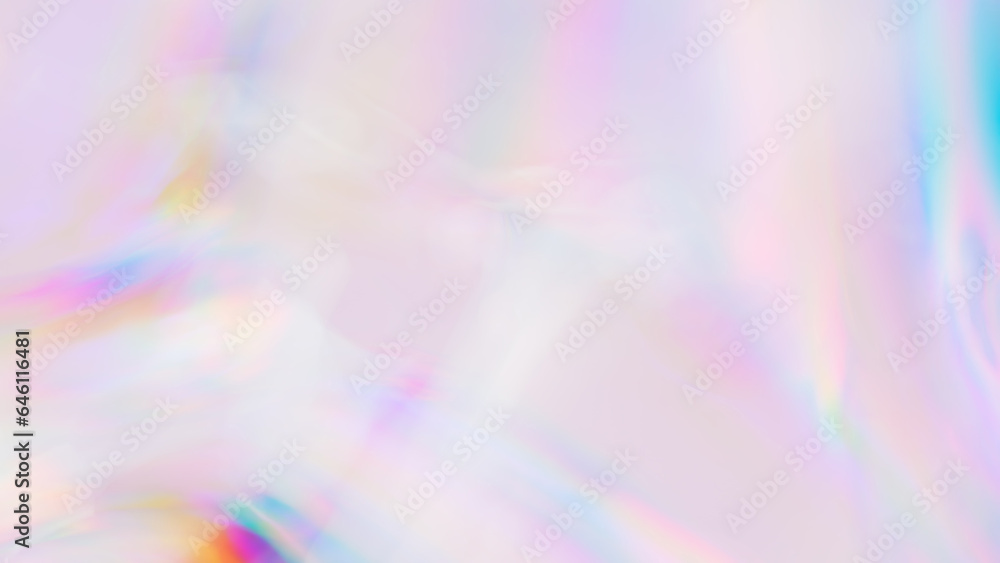 Poster rainbow multicolored holographic light effect gradient 3d rendering abstract background