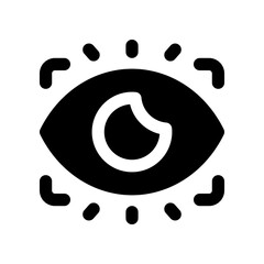 eye screener solid icon. vector icon for your website, mobile, presentation, and logo design.