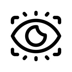 eye screener line icon. vector icon for your website, mobile, presentation, and logo design.